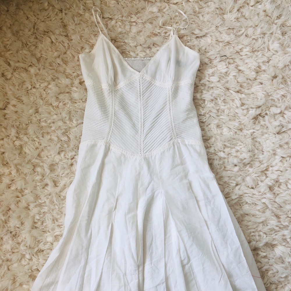 White maxi summer dress